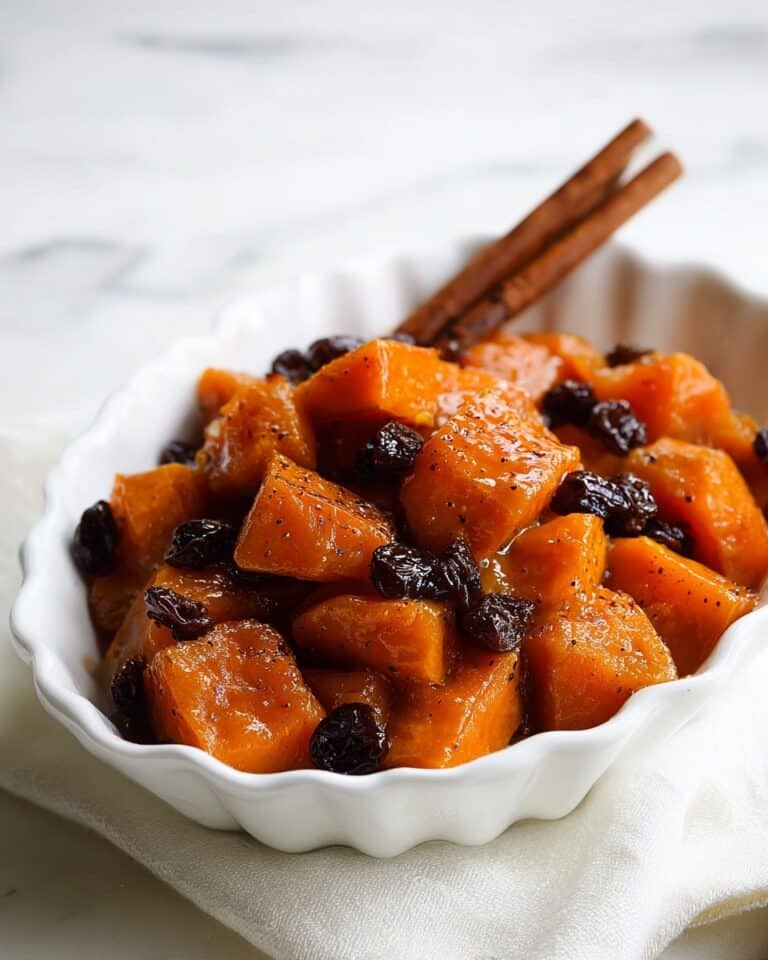 Honey Roasted Sweet Potatoes with Raisins and Spices Recipe