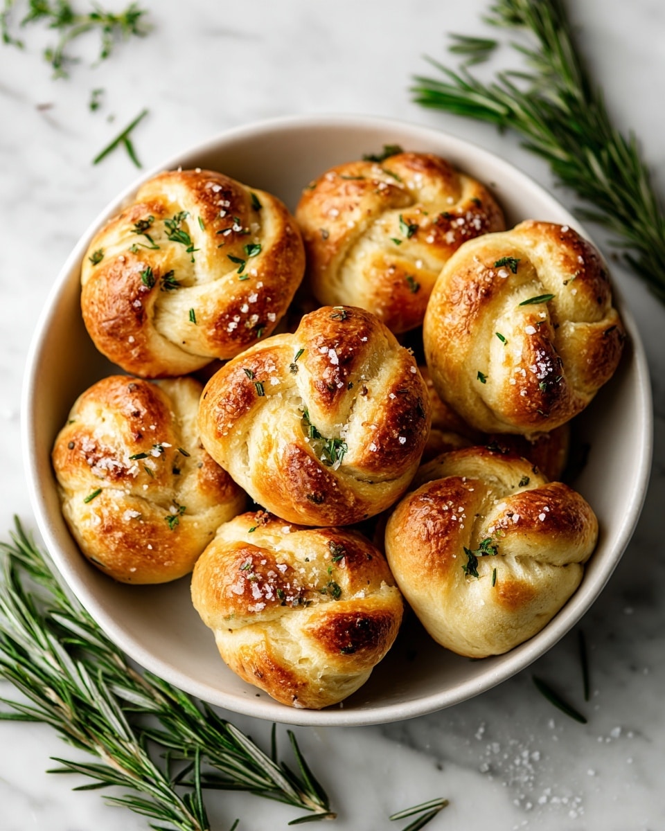 Easy Garlic Rosemary Focaccia Muffins Recipe - Recipe Image