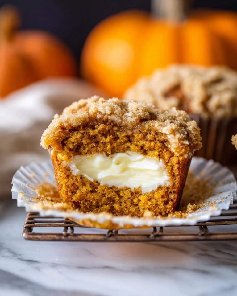 Pumpkin Cream Cheese Muffins with Streusel Topping Recipe