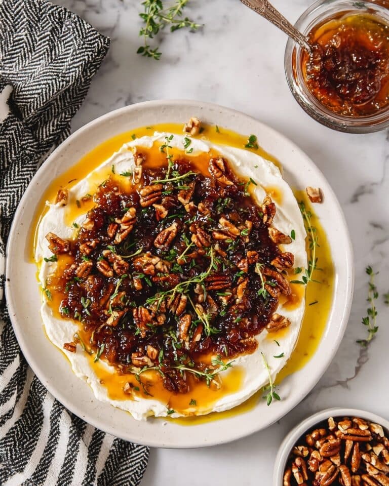 Easy Goat Cheese Appetizer with Fig Jam and Pecans Recipe