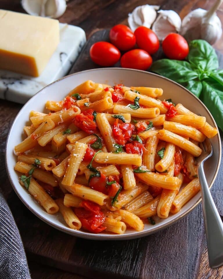 Fast and Easy Pasta with Blistered Cherry Tomato Sauce Recipe
