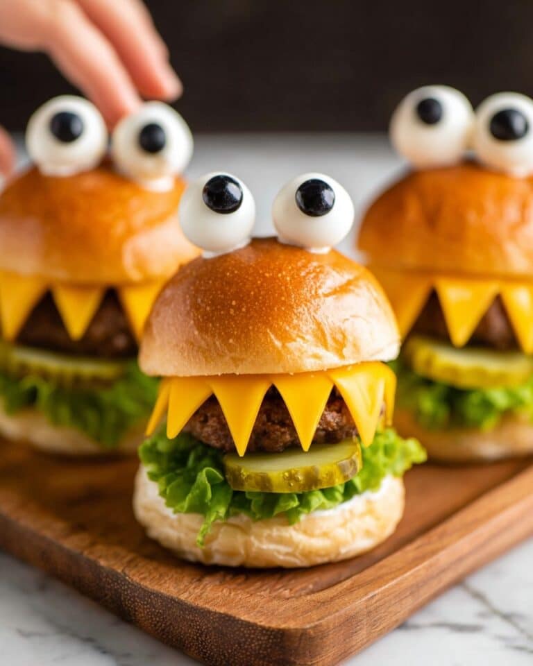 Monster Face Burgers Recipe