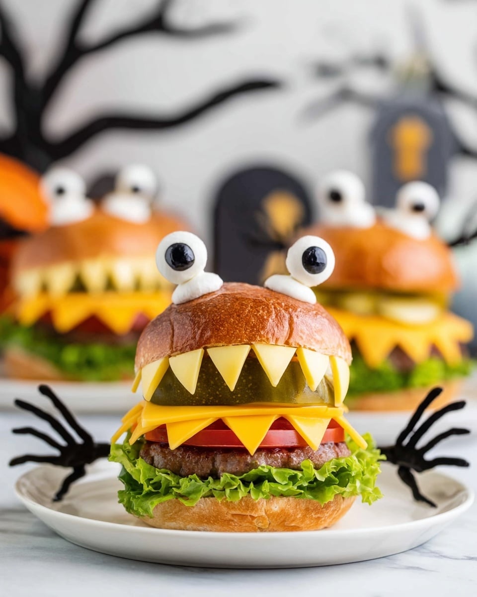 Monster Face Burgers Recipe - Recipe Image