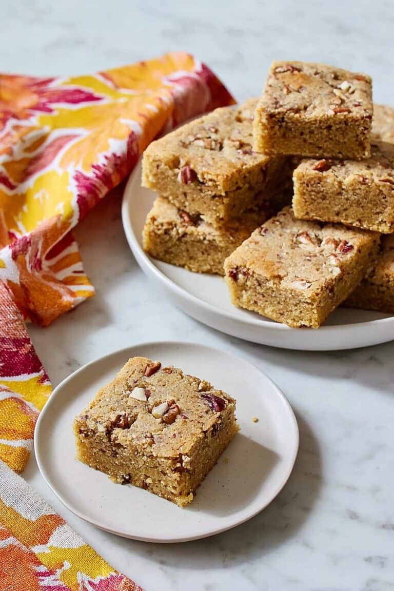 Maple Pecan Blondies Recipe