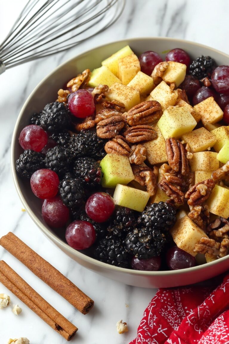 Fall Fruit Salad with Orange Maple Cinnamon Dressing Recipe