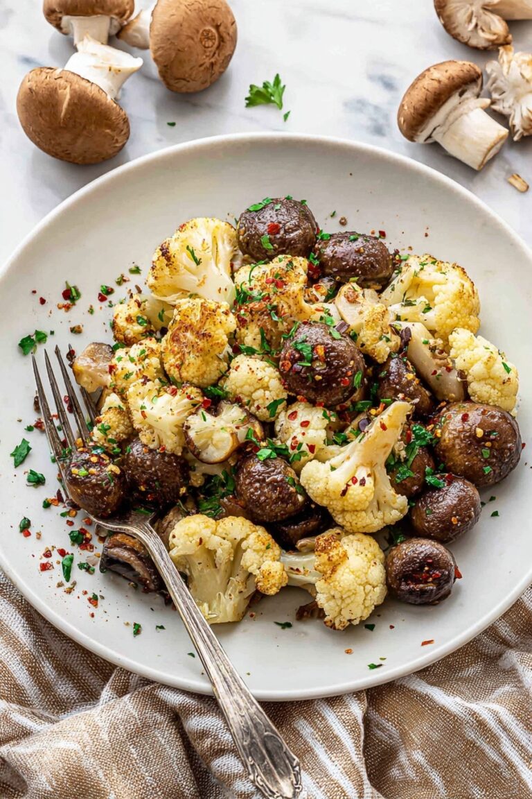 Creamy Mushroom Cauliflower Skillet Recipe