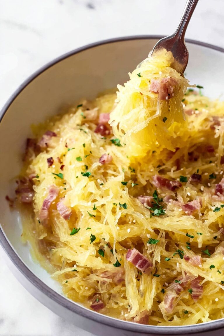 Spaghetti Squash Carbonara Recipe