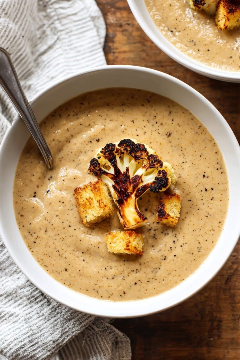 Roasted Cauliflower Soup Recipe