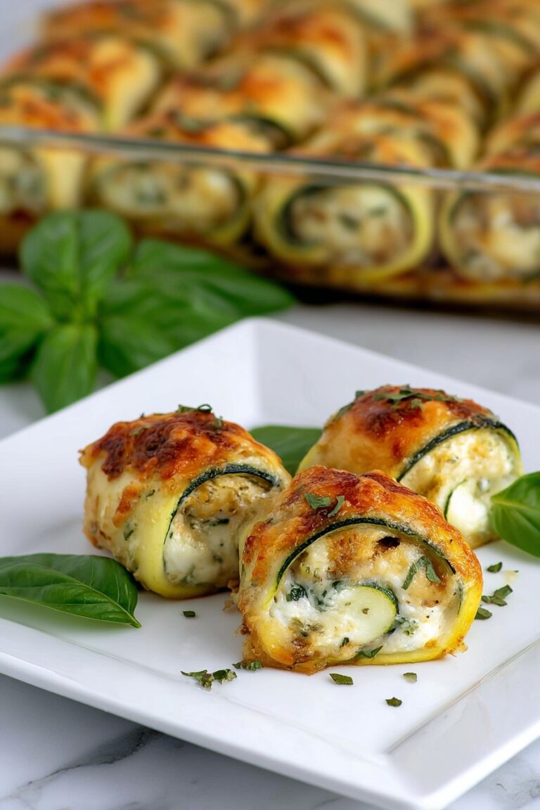 Zucchini Rollatini with Ricotta and Sausage Recipe