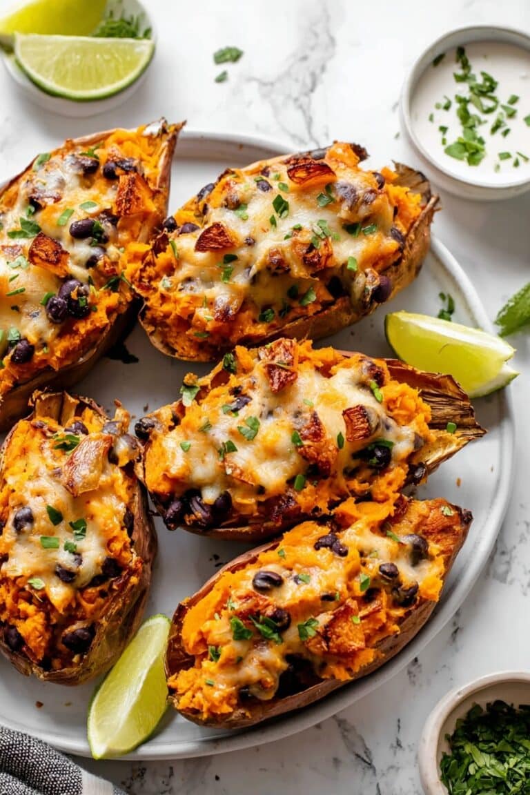 Loaded Sweet Potato Skins Recipe