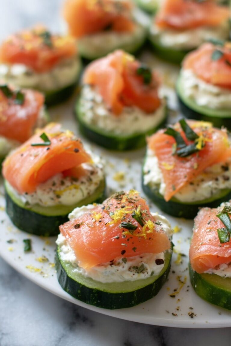 Cucumber Smoked Salmon Bites Recipe