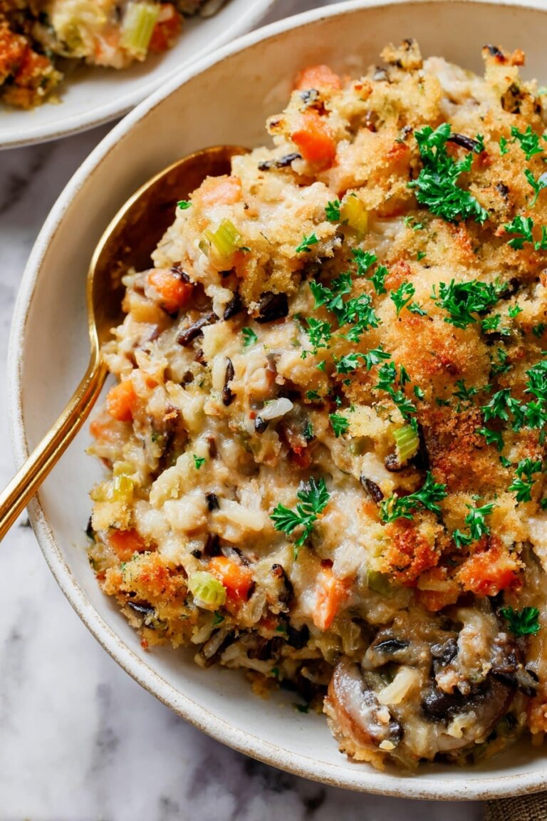 Cheesy Chicken Wild Rice Casserole Recipe