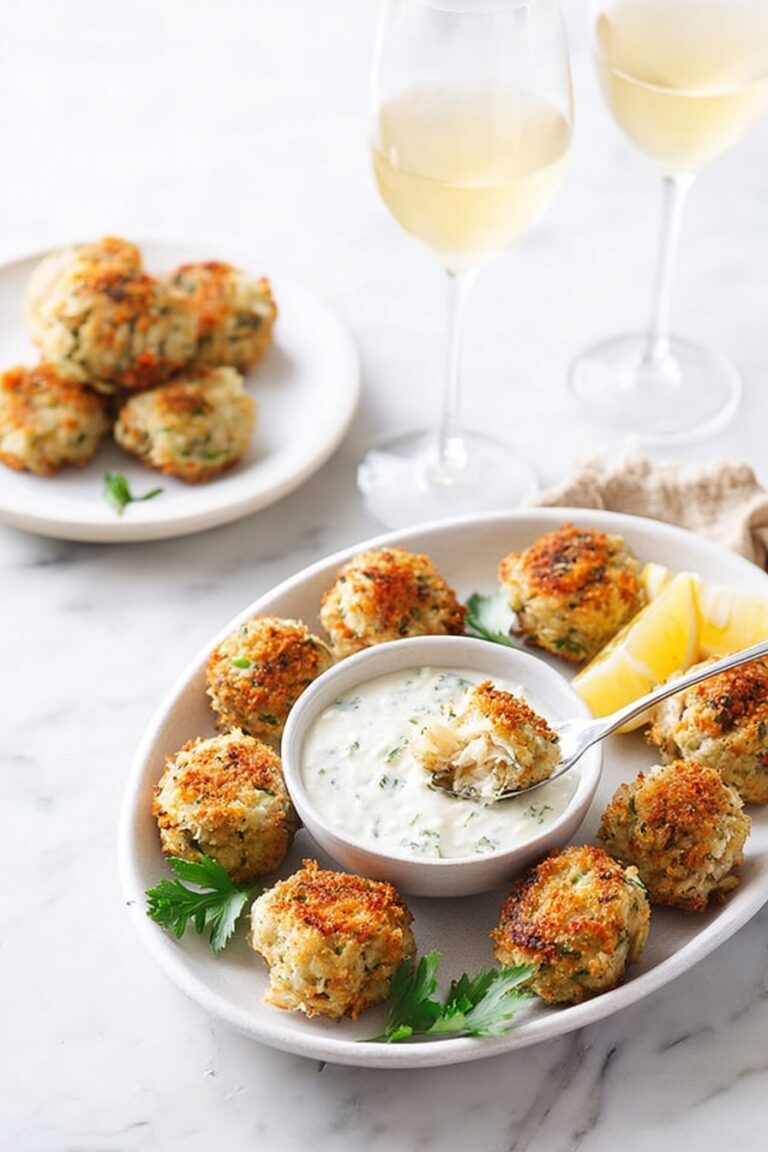 Crispy Crab Cake Poppers with Spicy Aioli Recipe