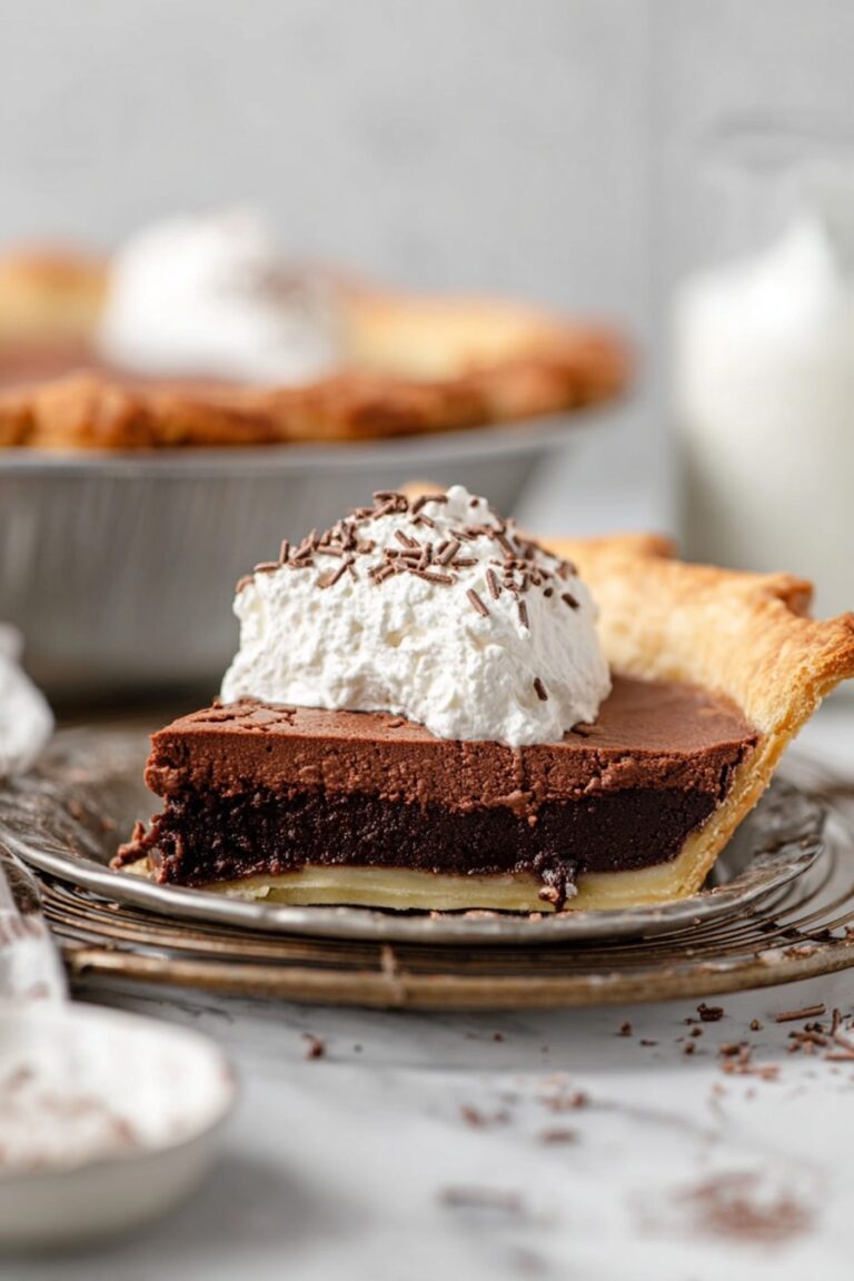 Fudgy Chocolate Brownie Pie Recipe