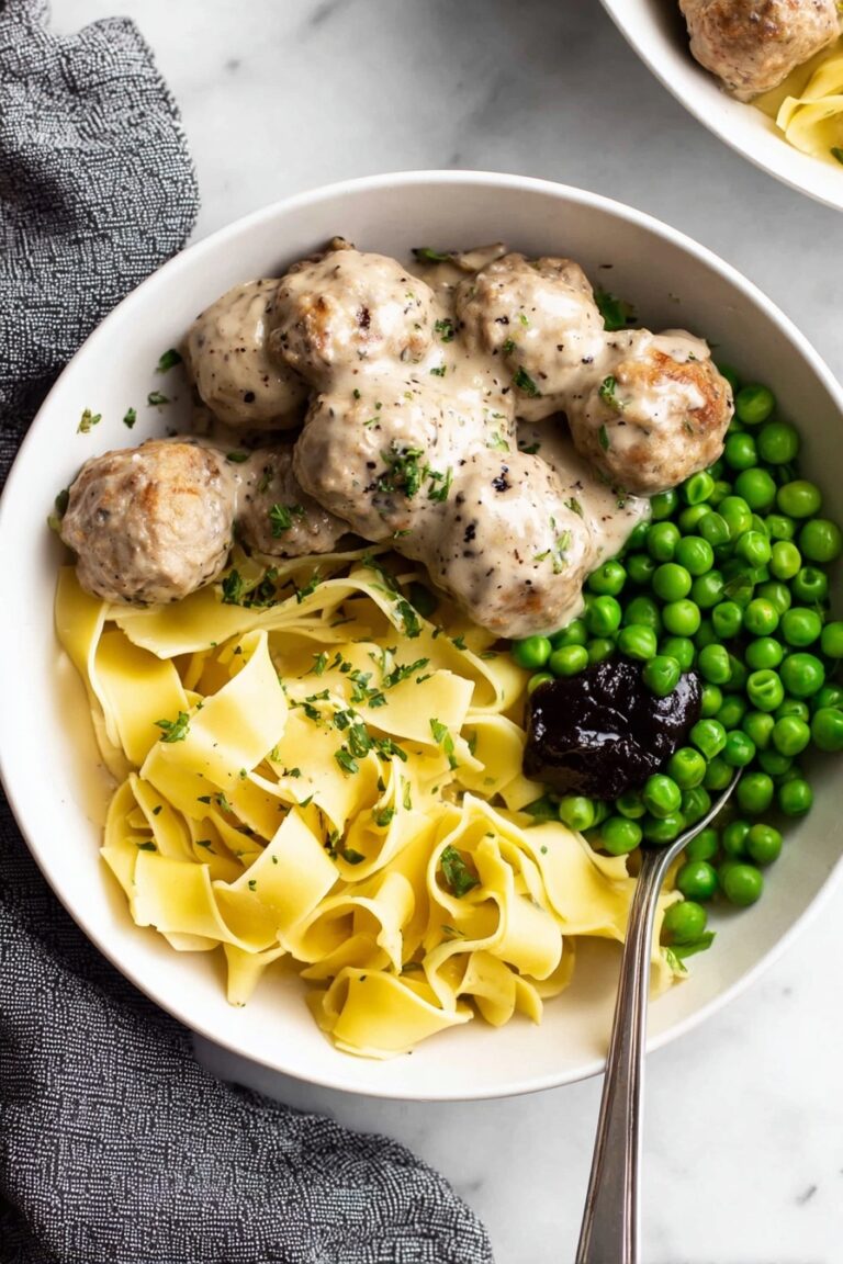 Swedish Meatballs with Creamy Gravy Recipe