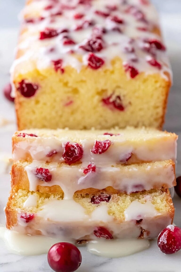 Orange Cranberry Loaf with Glaze Recipe