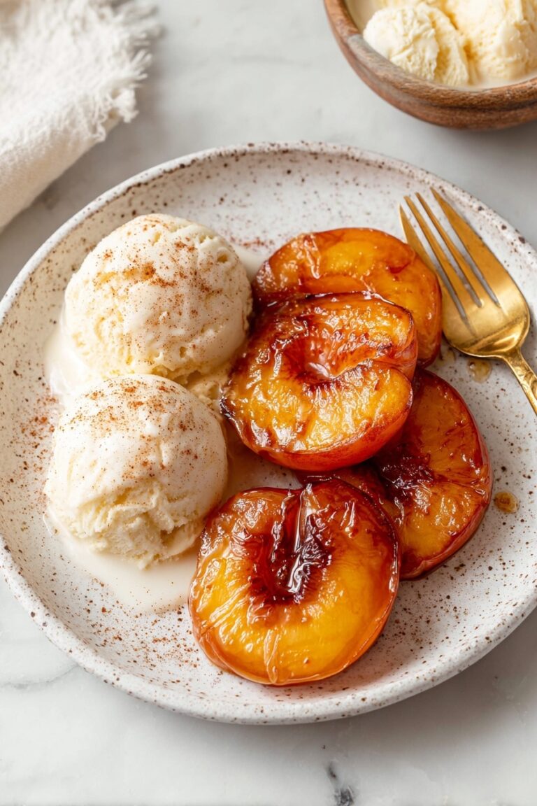 Air Fryer Peach Halves with Cinnamon Recipe