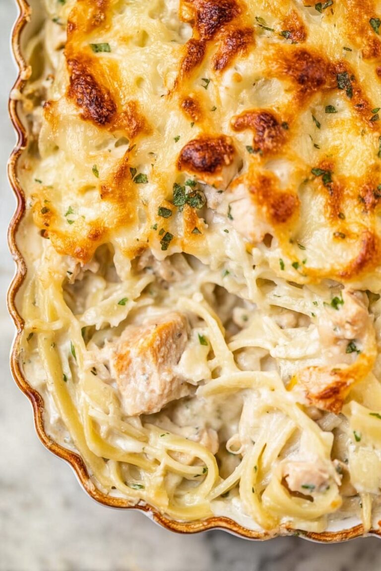 Creamy Chicken Tetrazzini Bake Recipe