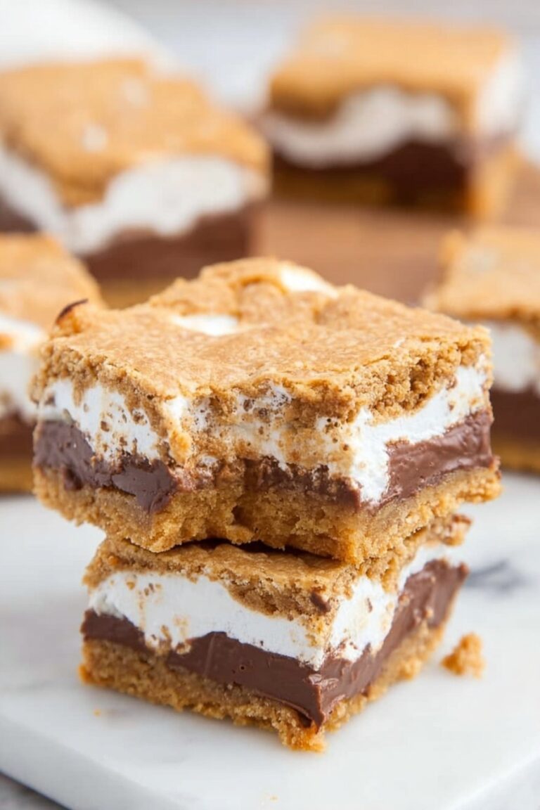 Gooey Cookie Butter S’mores Blondies Recipe