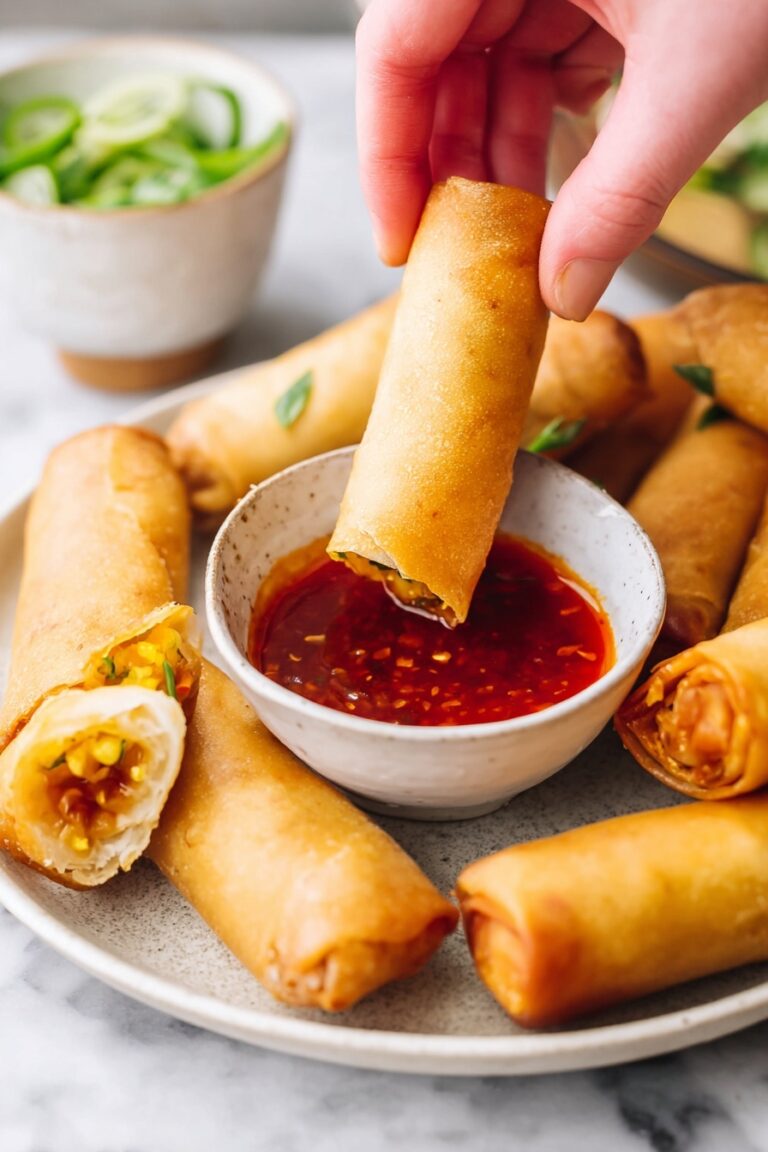 Vegetable Spring Rolls with Crispy Exterior Recipe