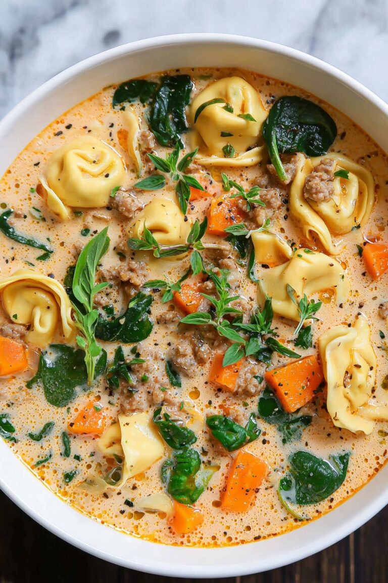 Creamy Sausage Tortellini Soup Recipe