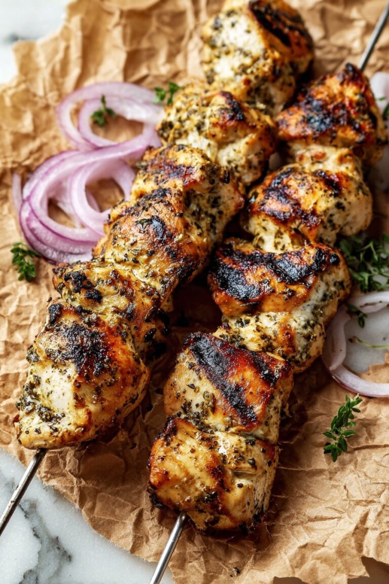 Greek Chicken Souvlaki Skewers Recipe