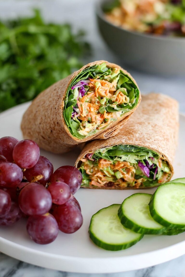 Grilled Chicken Wraps with BBQ and Slaw Recipe
